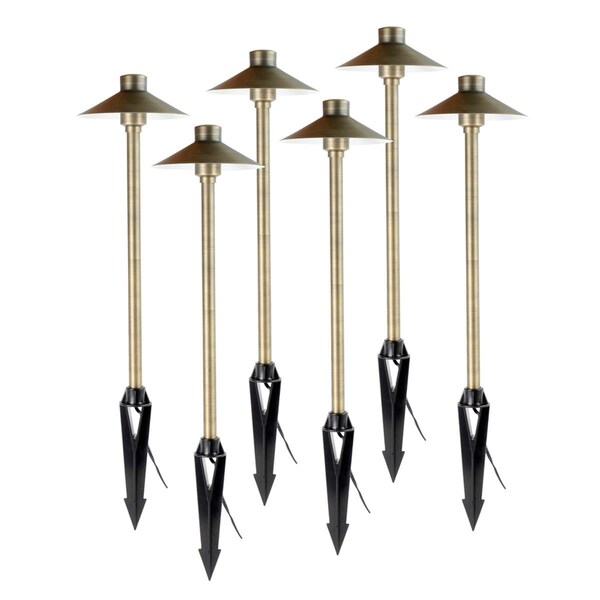 Vividlighting Path & Area 3 watt LED Hat Top Landscape Light, 6PK VI2522076 - main